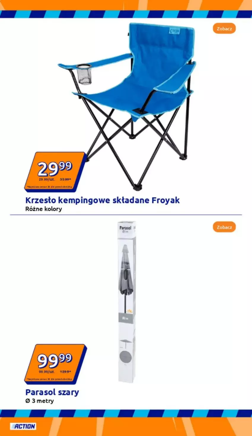 Gazetka promocyjna Action - ważna 14.05 do 20.05.2025 - strona 12 - produkty: Krzesło, Parasol