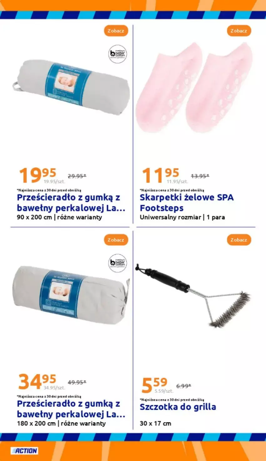 Gazetka promocyjna Action - ważna 14.05 do 20.05.2025 - strona 15 - produkty: Grill, Karp, Prześcieradło, Skarpetki, Szczotka