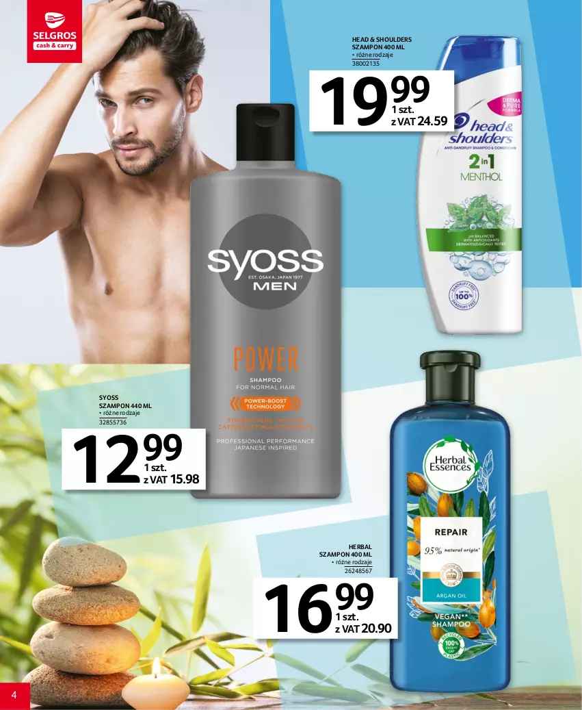 Gazetka promocyjna Selgros - Katalog Uroda - ważna 20.04 do 02.05.2023 - strona 4 - produkty: Syoss, Szampon