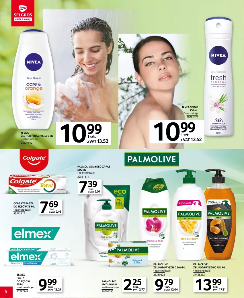 Gazetka promocyjna Selgros - Katalog Uroda - ważna 20.04 do 02.05.2023 - strona 6 - produkty: Colgate, Elmex, LG, Mydło, Nivea, Palmolive, Pasta do zębów