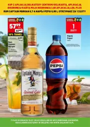 Gazetka promocyjna Delikatesy Centrum - Gazetka - ważna od 28.07 do 28.07.2024 - strona 6 - produkty: Rum, Gin, Captain Morgan, Pepsi, Napój