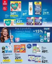 Gazetka promocyjna Selgros - Oferta spożywcza - Gazetka - ważna od 30.03 do 30.03.2022 - strona 22 - produkty: Pantene, Pampers, Majtki, Perełki zapachowe, Vizir, Płyn do płukania, Always, Szampon, Podpaski, Gillette, Fairy, Pieluchomajtki, Ariel, Lenor, Always Ultra, Fa