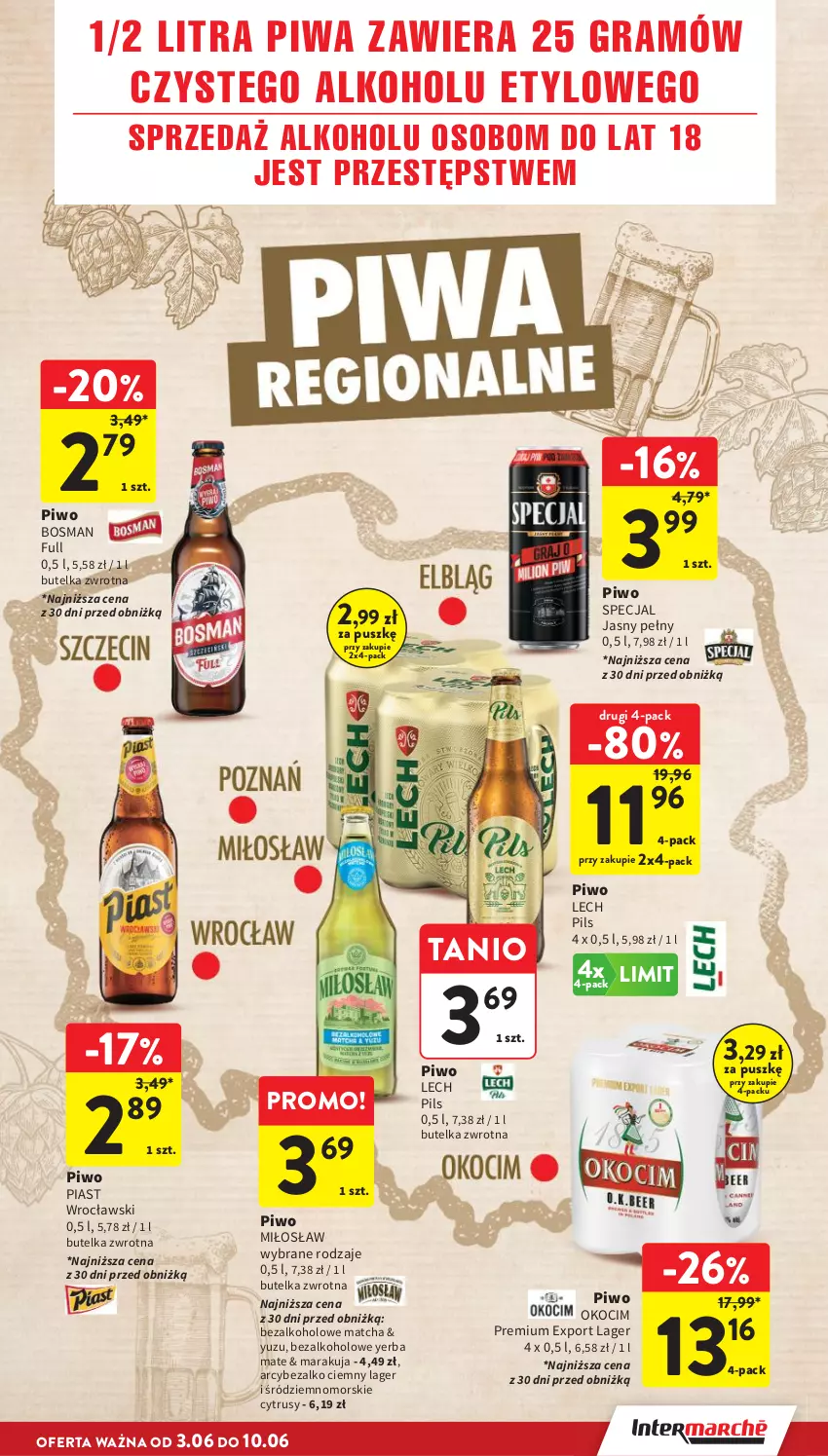 Gazetka promocyjna Intermarche - Gazetka promocyjna - ważna 03.06 do 10.06.2026 - strona 11 - produkty: Gra, Koc, Okocim, Piast, Piwa, Piwo, Por