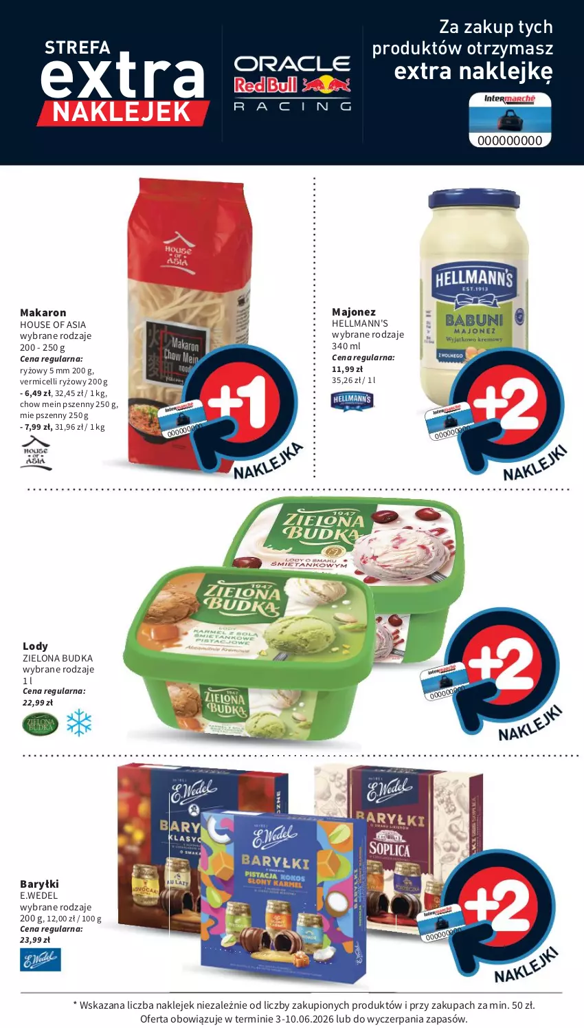 Gazetka promocyjna Intermarche - Gazetka promocyjna - ważna 03.06 do 10.06.2026 - strona 37 - produkty: Baryłki, Fa, House of Asia, Klej, Lody, Majonez, Makaron, Ryż, Zielona Budka