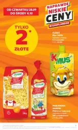 Gazetka promocyjna Kaufland - Gazetka tygodnia - Gazetka - ważna od 04.10 do 04.10.2023 - strona 5 - produkty: Makaron, Mus, Babuni, Kubuś