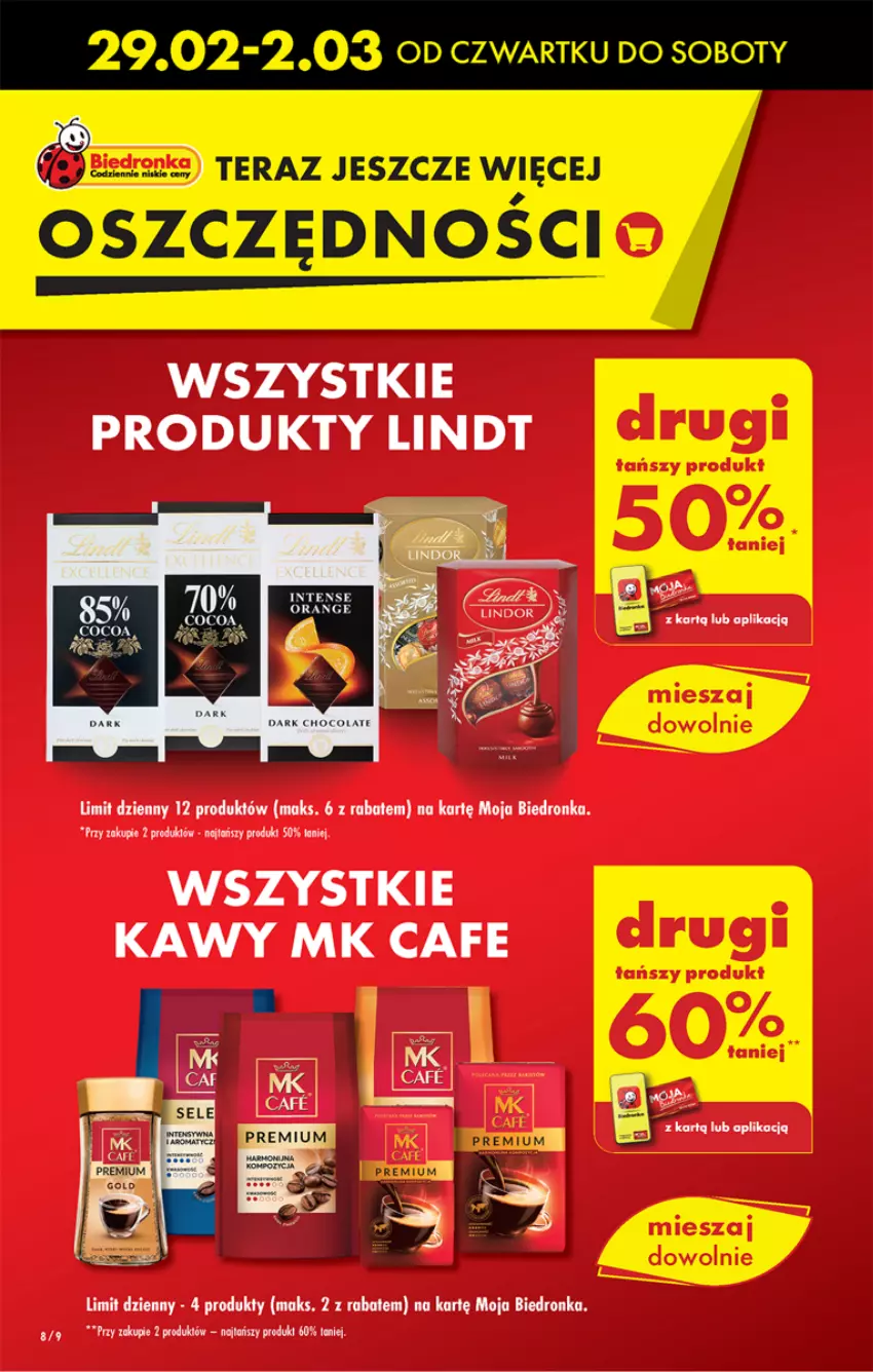 Gazetka promocyjna Biedronka - Od czwartku - ważna 29.02 do 06.03.2024 - strona 14 - produkty: Lindt, Tera