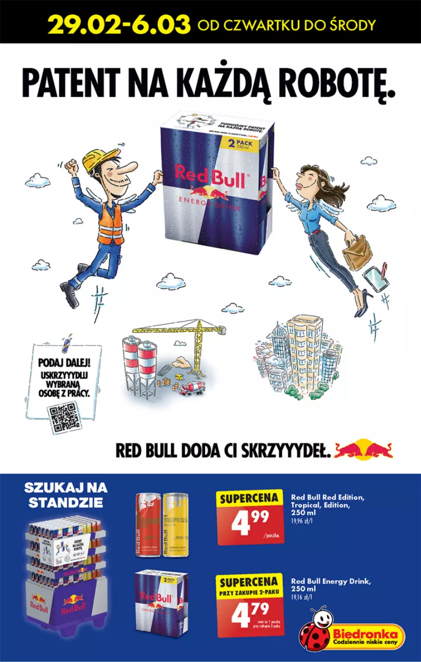 Gazetka promocyjna Biedronka - Od czwartku - ważna 29.02 do 06.03.2024 - strona 60 - produkty: Red Bull, Robot