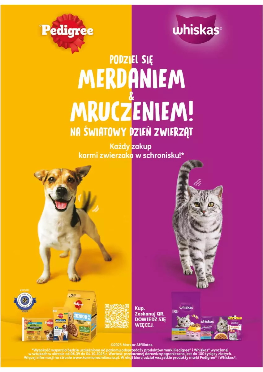 Gazetka promocyjna Intermarche - Pedigree i Whiskas - ważna 02.10 do 15.10.2025 - strona 1 - produkty: Karmi, Sok