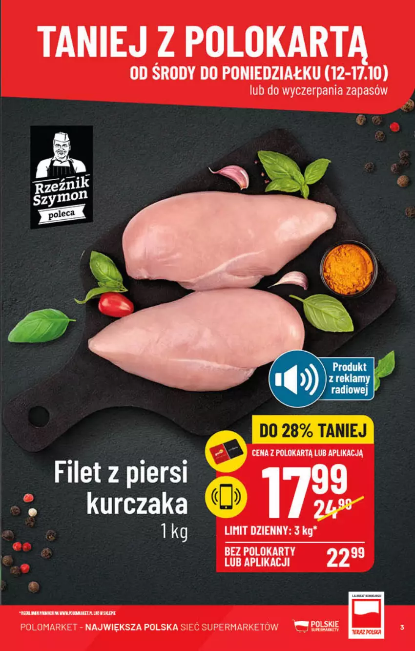 Gazetka promocyjna PoloMarket - Gazetka pomocyjna - ważna 12.10 do 18.10.2022 - strona 3 - produkty: Kurczak