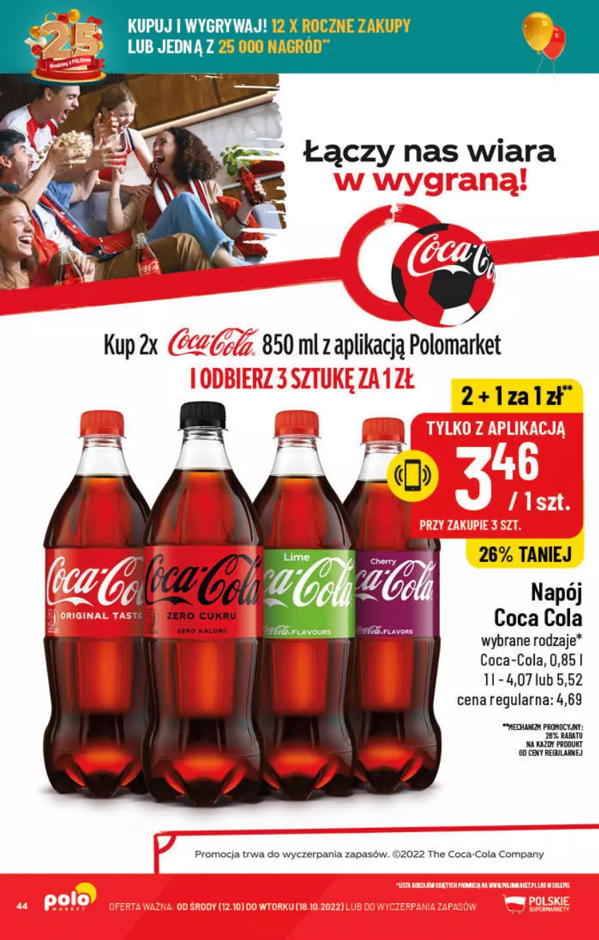 Gazetka promocyjna PoloMarket - Gazetka pomocyjna - ważna 12.10 do 18.10.2022 - strona 44 - produkty: Coca-Cola, Gry, Napój