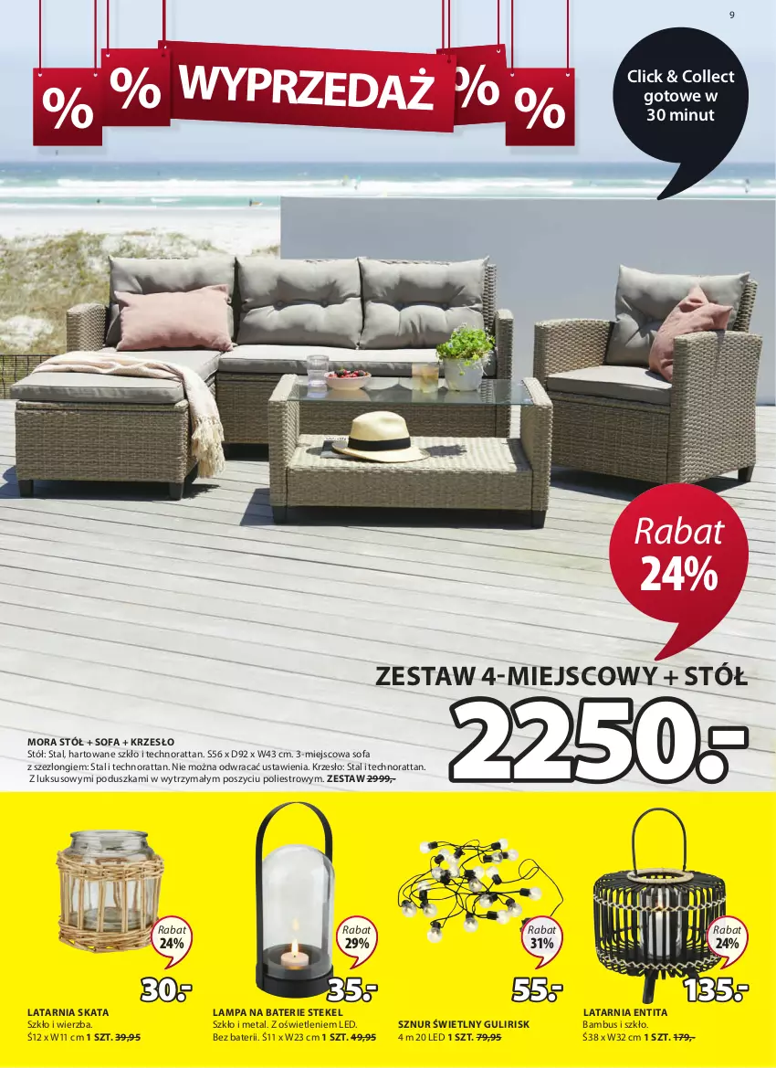 Gazetka promocyjna Jysk - Oferta tygodnia - ważna 08.06 do 21.06.2022 - strona 10 - produkty: Fa, Krzesło, Lampa, Latarnia, Poduszka, Sofa, Stek, Stół, Szezlong