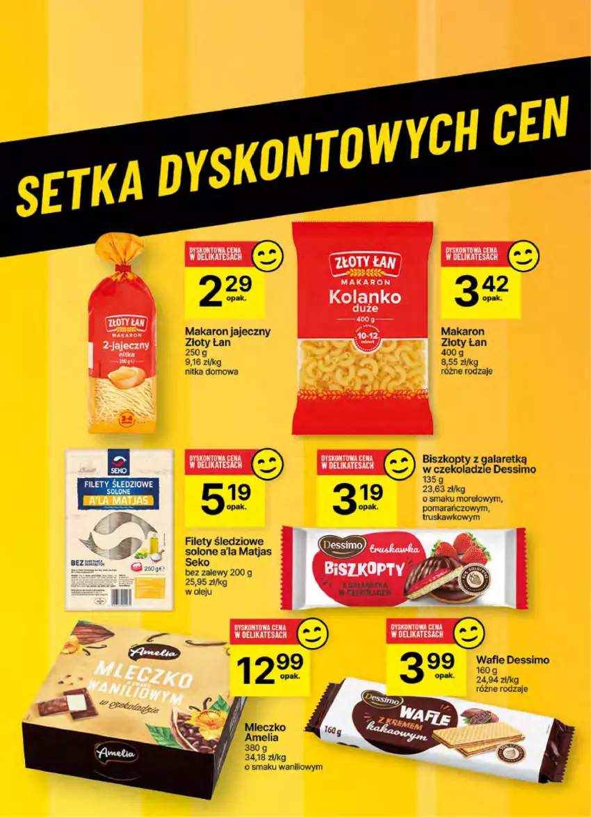 Gazetka promocyjna Delikatesy Centrum - NOWA GAZETKA Delikatesy Centrum od 31 października! 31.10-6.11.2024 - ważna 31.10 do 06.11.2024 - strona 41 - produkty: Biszkopty, Gala, Makaron, Matjas, Mleczko, Olej, SEKO