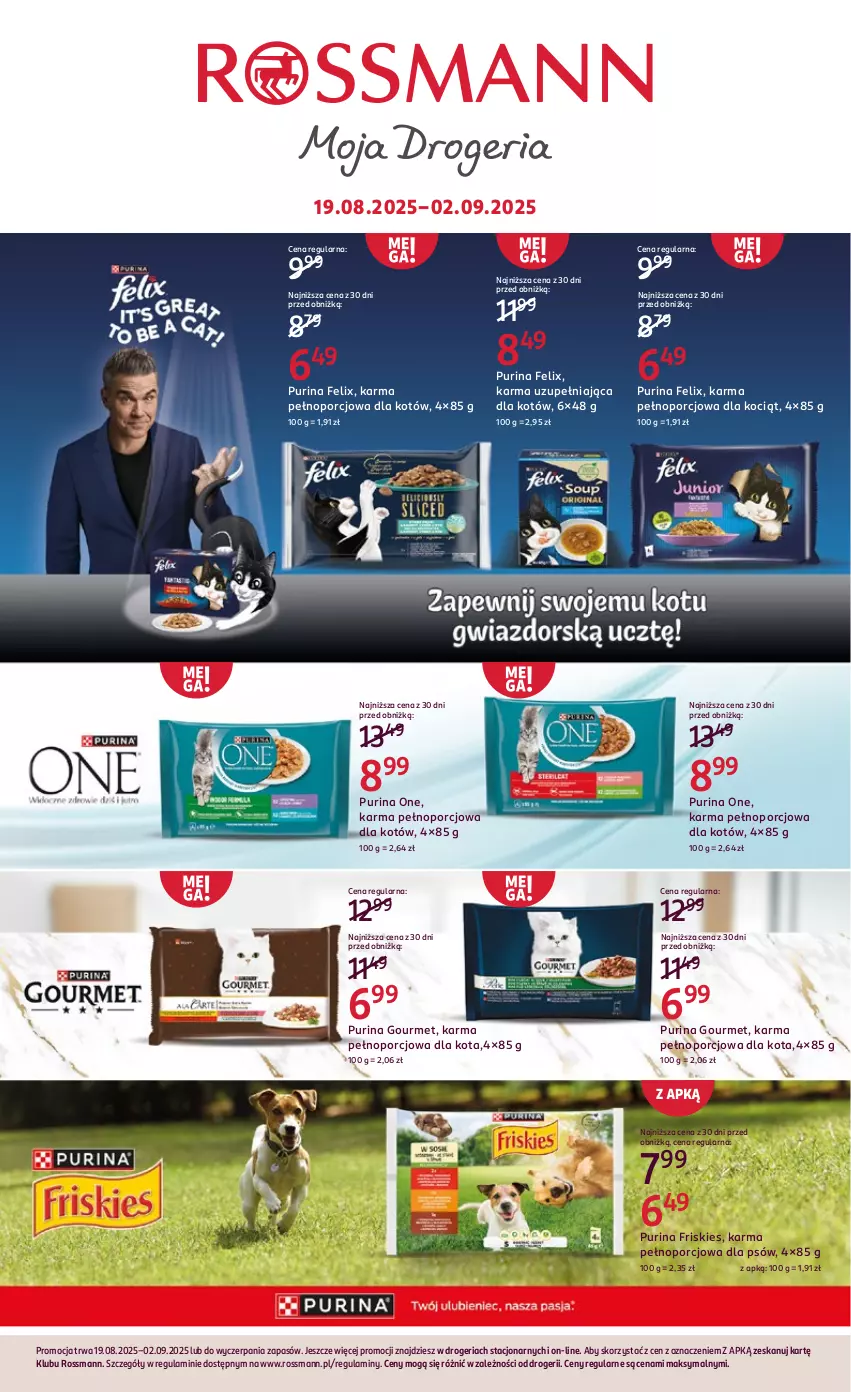 Gazetka promocyjna Rossmann - 19 sierpnia - ważna 19.08 do 02.09.2025 - strona 16 - produkty: Felix, Friskies, Koc, Por, Pur, Purina