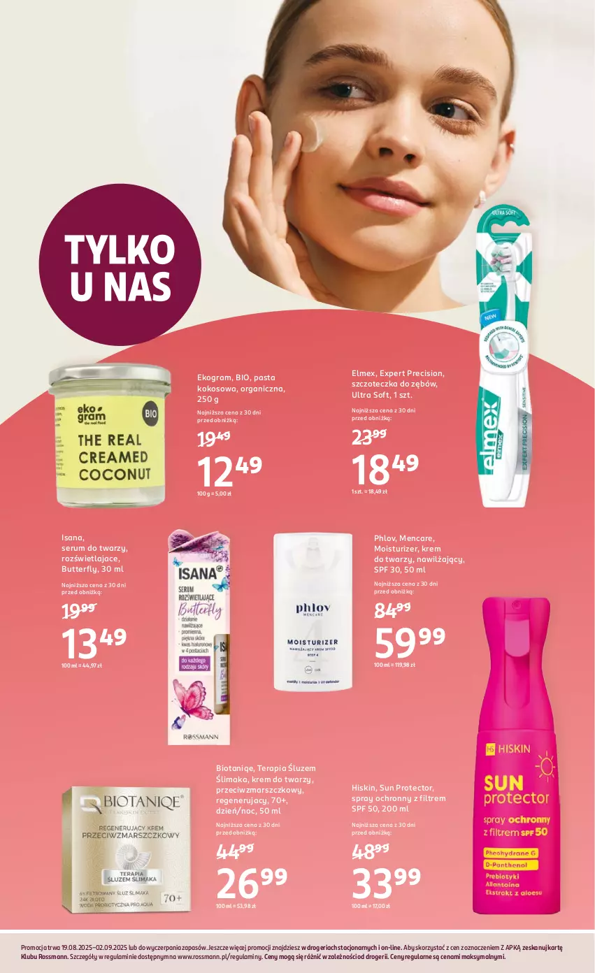 Gazetka promocyjna Rossmann - 19 sierpnia - ważna 19.08 do 02.09.2025 - strona 3 - produkty: Elmex, Gra, Isana, Kokos, Krem do twarzy, Mars, Rum, Ser, Serum, Serum do twarzy, Szczoteczka, Szczoteczka do zębów, Tera