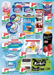 Gazetka promocyjna Dino - Gazetka - Gazetka - ważna od 06.12 do 06.12.2022 - strona 15 - produkty: Jogurt naturalny, Ser, Por, Gra, Danone, Jaja, Jogurt, Mlekovita, Bakoma, Hochland, Mleko zagęszczone, Polmiek, Ser twarogowy, Olma, Kefir, Mleko