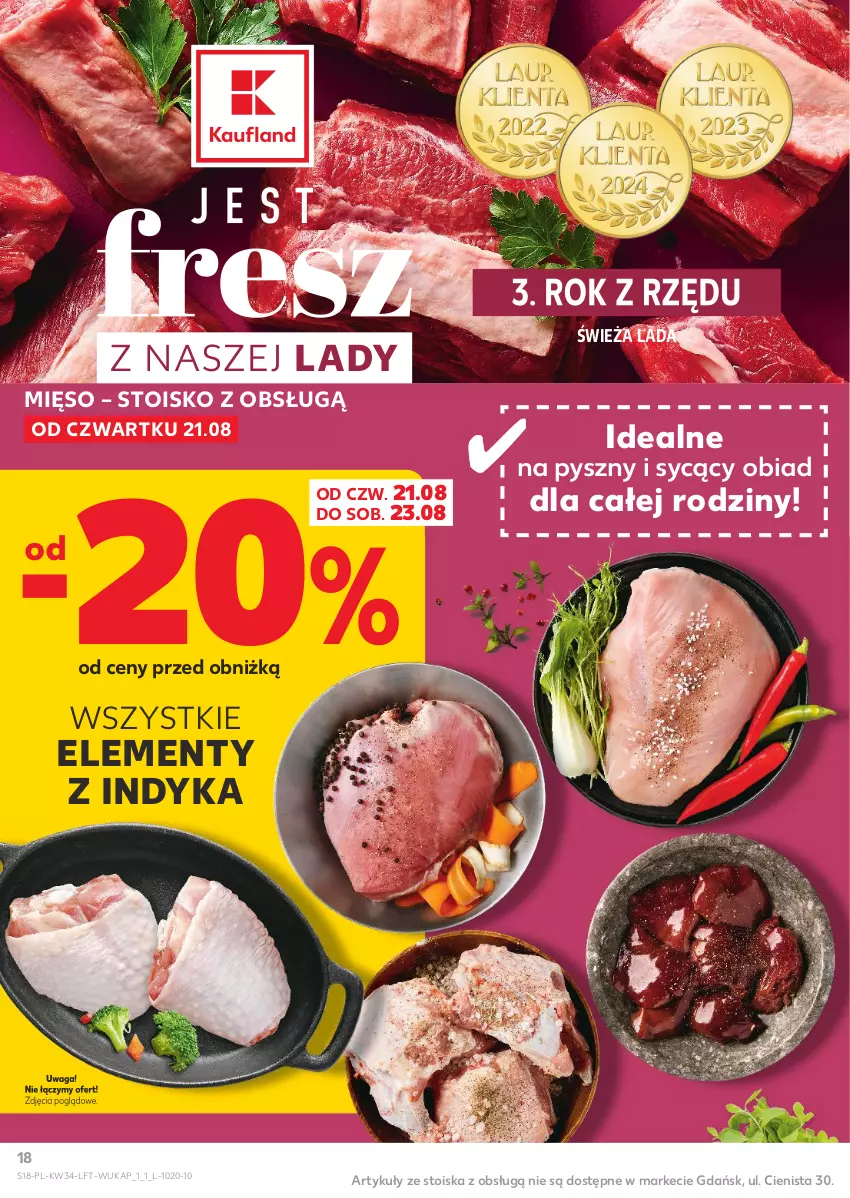 Gazetka promocyjna Kaufland - Gazetka tygodnia - ważna 21.08 do 27.08.2025 - strona 18 - produkty: Mięso, Waga