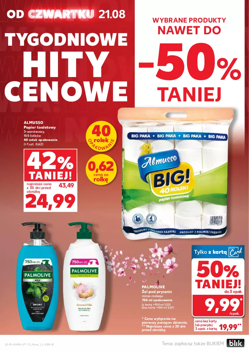 Gazetka promocyjna Kaufland - Gazetka tygodnia - ważna 21.08 do 27.08.2025 - strona 2 - produkty: Mus, Palmolive, Papier, Papier toaletowy, Tera