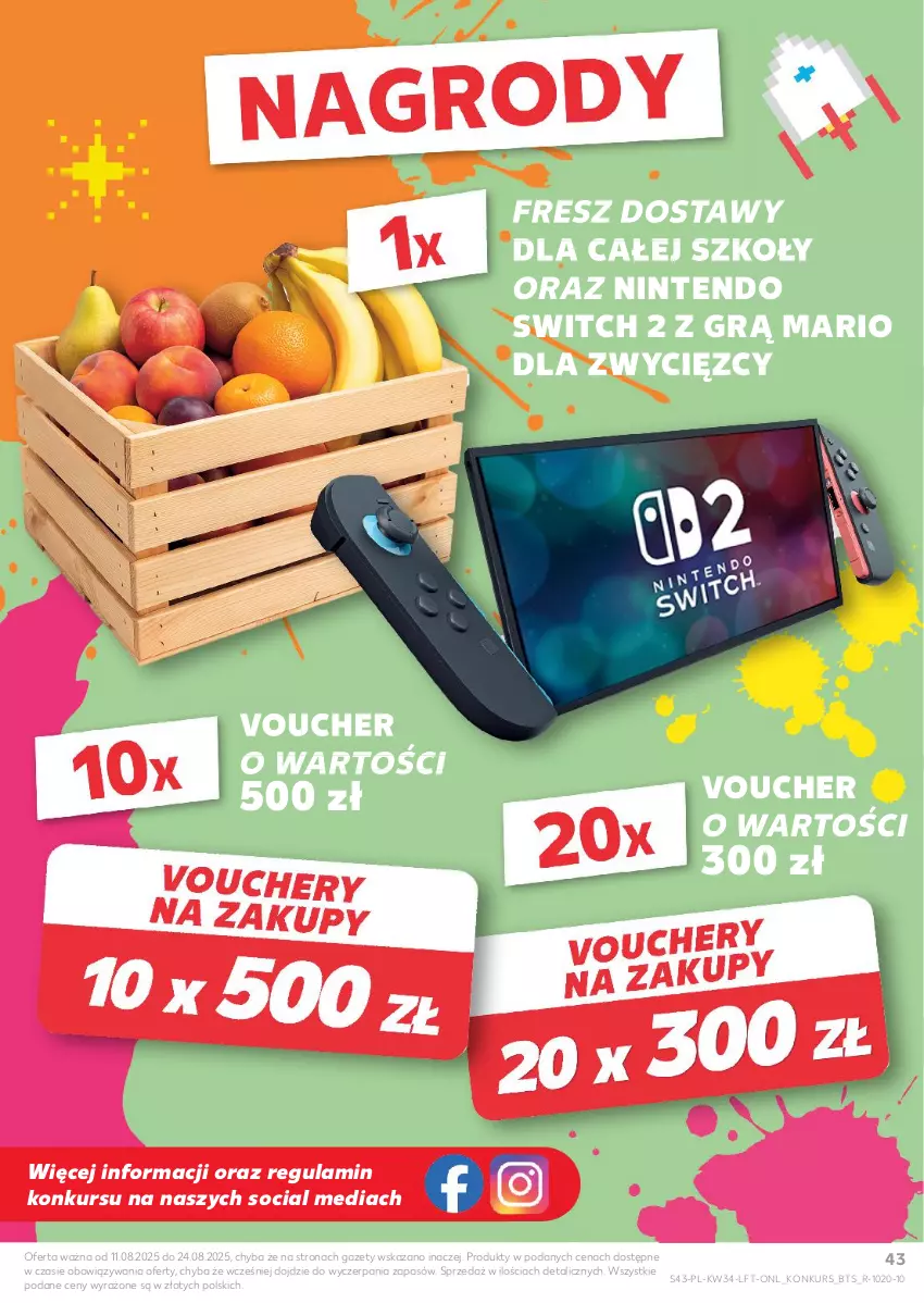Gazetka promocyjna Kaufland - Gazetka tygodnia - ważna 21.08 do 27.08.2025 - strona 43 - produkty: Nintendo Switch