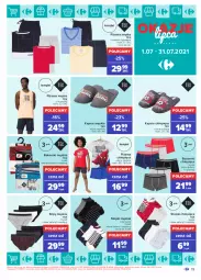 Gazetka promocyjna Carrefour - Gazetka Okazje lipca - Gazetka - ważna od 31.07 do 31.07.2021 - strona 19 - produkty: Top, Ser, Kapcie, Kosz, Slipy, Bokserki, Piżama