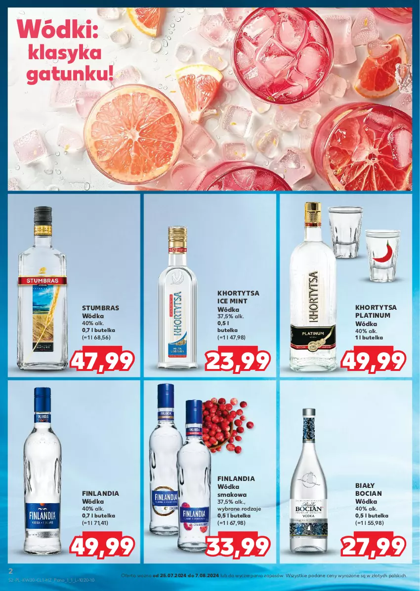 Gazetka promocyjna Kaufland - Barek Kauflandu - ważna 25.07 do 07.08.2024 - strona 2 - produkty: Biały Bocian, Finlandia, Wódka