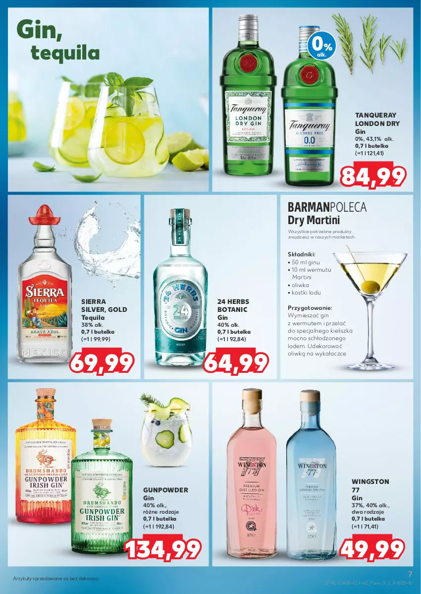 Gazetka promocyjna Kaufland - Barek Kauflandu - ważna 25.07 do 07.08.2024 - strona 7 - produkty: Gin, Martini, Tequila, Wingston 77