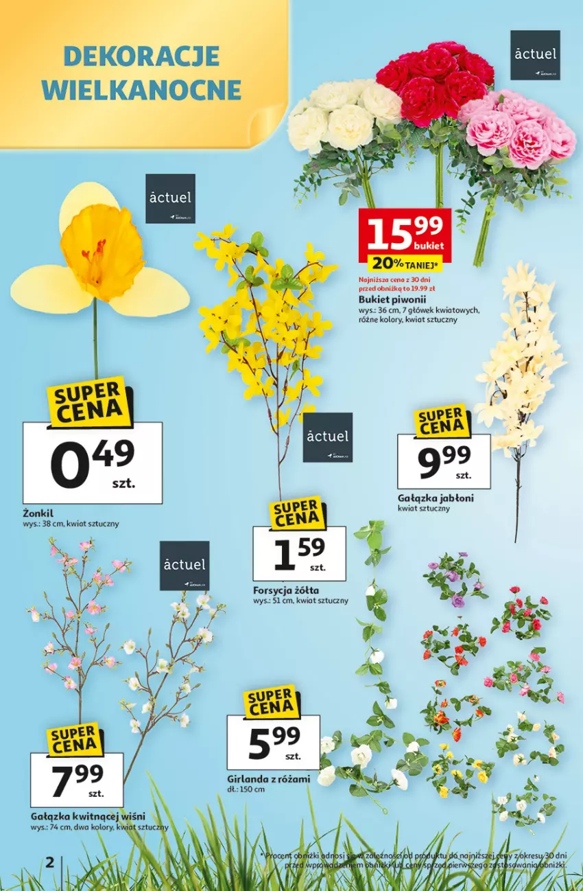 Gazetka promocyjna Auchan - Ceny Jak Malowane Hipermarket - ważna 26.02 do 04.03.2026 - strona 2 - produkty: Bukiet, Girlanda, Piwo, Róża