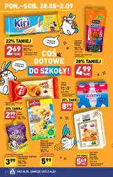 Gazetka promocyjna Aldi - Pełna oferta - Gazetka - ważna od 02.09 do 02.09.2023 - strona 16 - produkty: Naleśniki, Ser, Pur, Mus, Gry, Danone, Actimel, Tarczyński, 7 Days, Rogal, Kabanos, Gouda