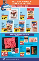 Gazetka promocyjna Aldi - Pełna oferta - Gazetka - ważna od 02.09 do 02.09.2023 - strona 8 - produkty: Piec, Mięso mielone, Sos, Pasztet, Mięsne specjały, Wieprzowina, Morliny, Boczek, Frankfurterki, Gala, Kiełbasa, Mięso