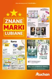 Gazetka promocyjna Auchan - Znane Marki Lubiane Hipermarket - Gazetka - ważna od 11.09 do 11.09.2024 - strona 1 - produkty: Gin, Rama, Joanna, Lion, Margaryna, Szampon, Nike, Kubek, Odżywka, Flora, Woda, Kasia, Farba do włosów, Fa