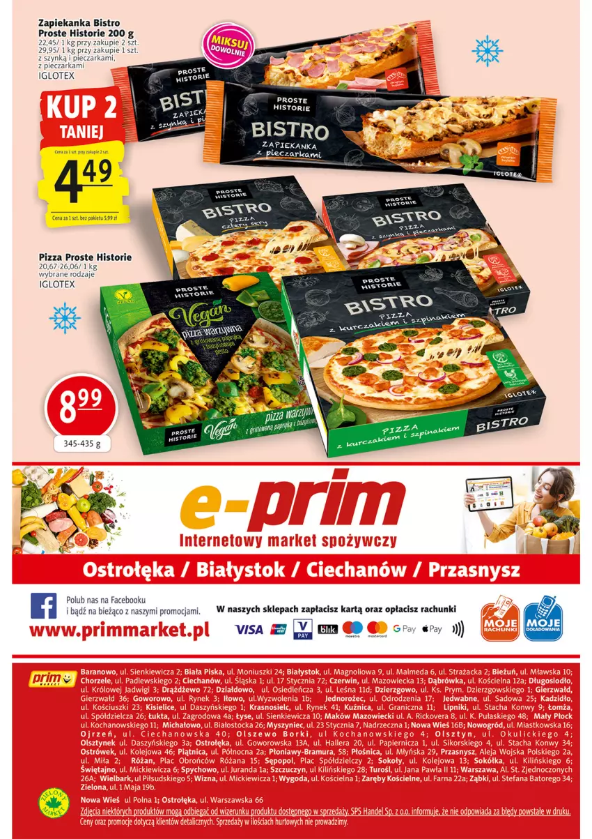 Gazetka promocyjna Prim Market - ważna 11.05 do 17.05.2023 - strona 16 - produkty: Fa, Grill, Papryka, Piec, Pieczarka, Pizza, Ser, Zapiekanka