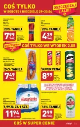 Gazetka promocyjna Aldi - Pełen katalog - Gazetka - ważna od 02.05 do 02.05.2023 - strona 25 - produkty: Piwa, Piwo, Sok, Por, Mus, Gra, Kiełbasa podwawelska, Wawel, Perła, Muszynianka, Tymbark, Pringles, Kabanos, Woda, Kiełbasa