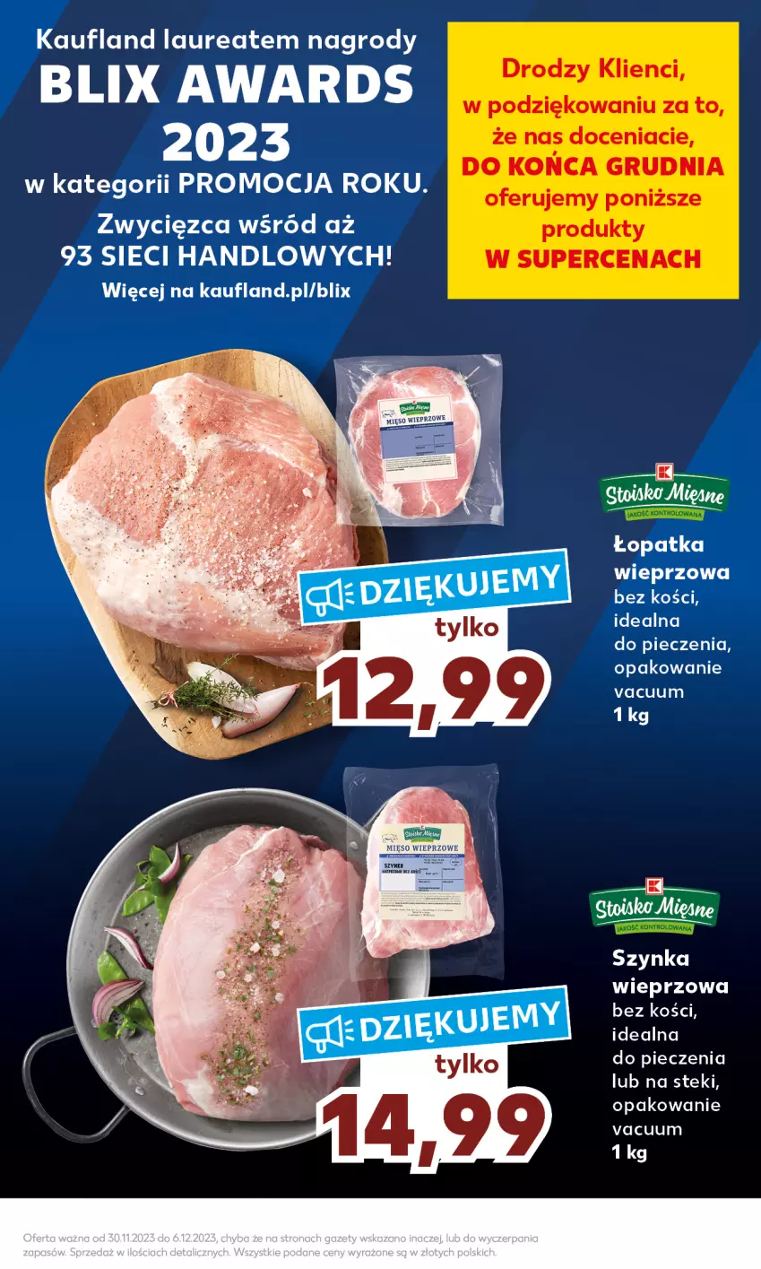 Gazetka promocyjna Kaufland - Mocny Start - ważna 04.12 do 06.12.2023 - strona 9 - produkty: Laur, Piec, Stek, Szynka, Szynka wieprzowa