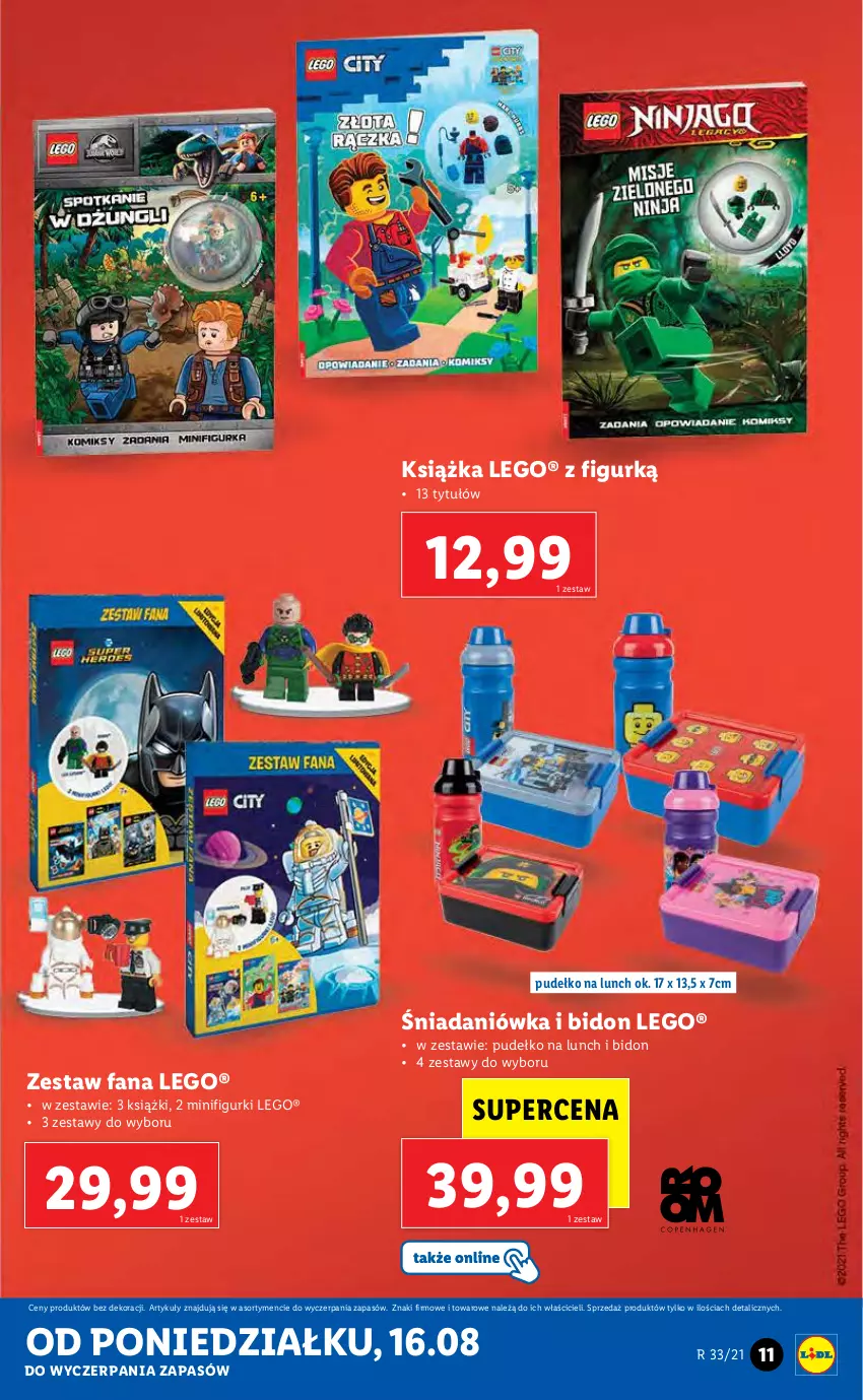 Gazetka promocyjna Lidl - GAZETKA - ważna 16.08 do 21.08.2021 - strona 11 - produkty: Fa, Książka, LEGO, Pudełko