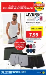 Gazetka promocyjna Lidl - GAZETKA - Gazetka - ważna od 21.08 do 21.08.2021 - strona 13 - produkty: Ser, Bielizna, Bokserki