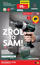 Gazetka promocyjna Lidl - GAZETKA - Gazetka - ważna od 21.08 do 21.08.2021 - strona 43 - produkty: Ser, Akumulatorowa wiertarkowkrętark, Walizka, Wiertarkowkrętarka, Warka, Tarka, Wkręt, Wkrętarka, Akumulator