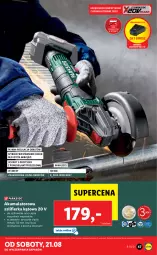 Gazetka promocyjna Lidl - GAZETKA - Gazetka - ważna od 21.08 do 21.08.2021 - strona 47 - produkty: Ser, Szlifierka kątowa, Warka, Szlifierka, Akumulator