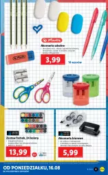 Gazetka promocyjna Lidl - GAZETKA - Gazetka - ważna od 21.08 do 21.08.2021 - strona 5 - produkty: Noż, Nożyczki, Długopis, Klej, Pojemnik, Biuro, Fa