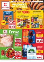 Gazetka promocyjna Kaufland - Gazetka tygodnia - Gazetka - ważna od 29.04 do 29.04.2025 - strona 1 - produkty: 7up, Truskawki, Chipsy, Mirinda, Chrupki, LANA, Tarczyński, Pepsi, Napój gazowany, Morliny, Woda, Waga, Napój, Olej, Kiełbasa, Kiełbasa śląska