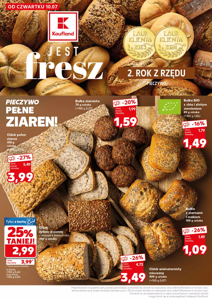 Gazetka promocyjna Kaufland - Mocny Start - ważna 14.07 do 16.07.2025 - strona 14 - produkty: Acer, Bułka, Chia, Chleb, Chleb wieloziarnisty, Koc, Piec, Pieczywo