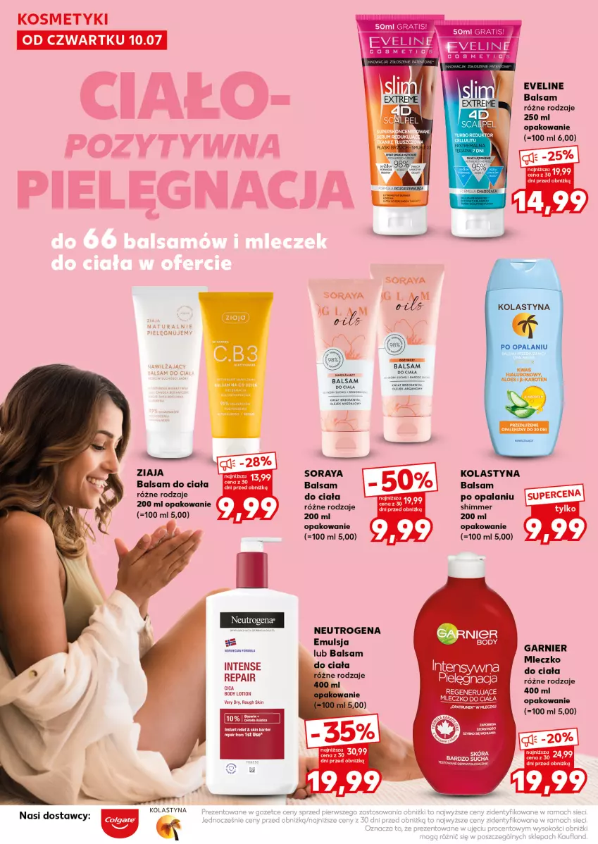 Gazetka promocyjna Kaufland - Mocny Start - ważna 14.07 do 16.07.2025 - strona 18 - produkty: Balsam do ciała, Body, Emulsja, Eveline, Fa, Garnier, Gra, Mleczko, Mleczko do ciała, Neutrogena, Olej, Ziaja