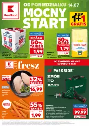 Gazetka promocyjna Kaufland - Mocny Start - Gazetka - ważna od 16.07 do 16.07.2025 - strona 1 - produkty: Kurczak, Parkside, Piła do gałęzi, Top, Grunt, Akumulator, LG