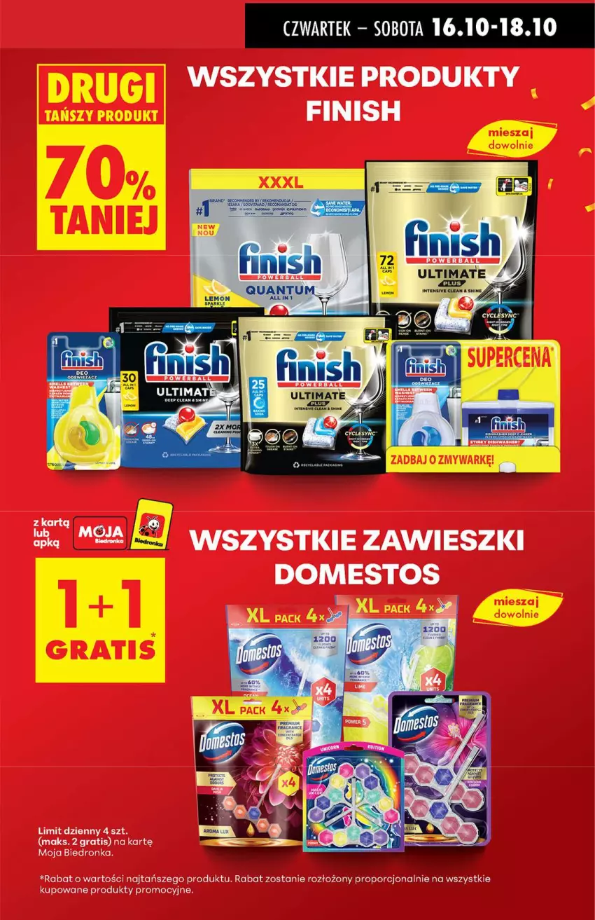 Gazetka promocyjna Biedronka - Od Czwartku 16.10 - ważna 16.10 do 22.10.2025 - strona 13 - produkty: Finish
