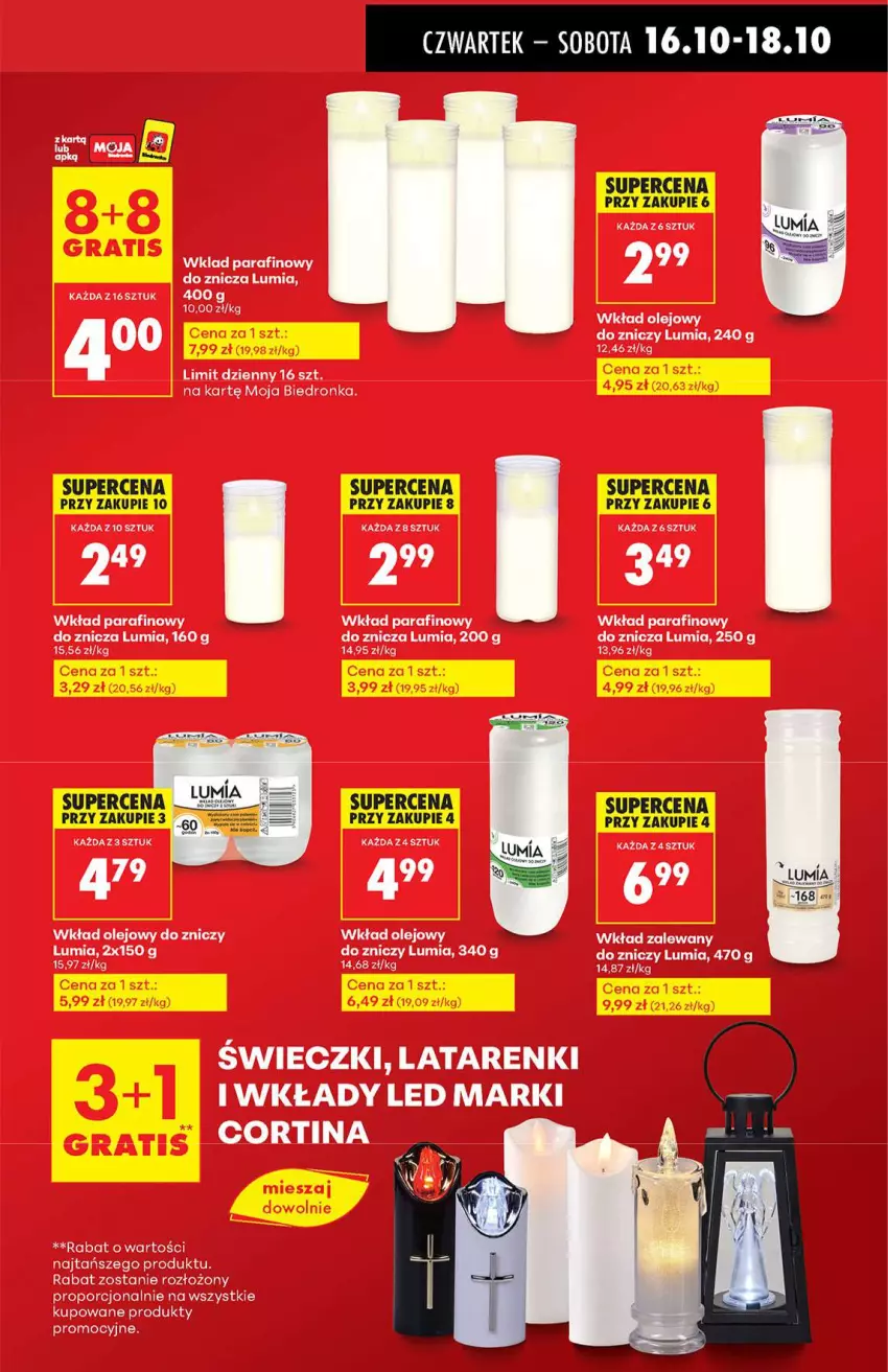 Gazetka promocyjna Biedronka - Od Czwartku 16.10 - ważna 16.10 do 22.10.2025 - strona 17 - produkty: Olej, Por, Wkład olejowy, Znicz