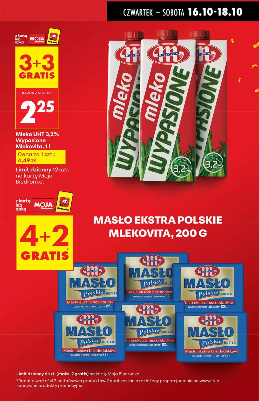 Gazetka promocyjna Biedronka - Od Czwartku 16.10 - ważna 16.10 do 22.10.2025 - strona 3 - produkty: Gra, Masło, Mleko, Mlekovita, Por