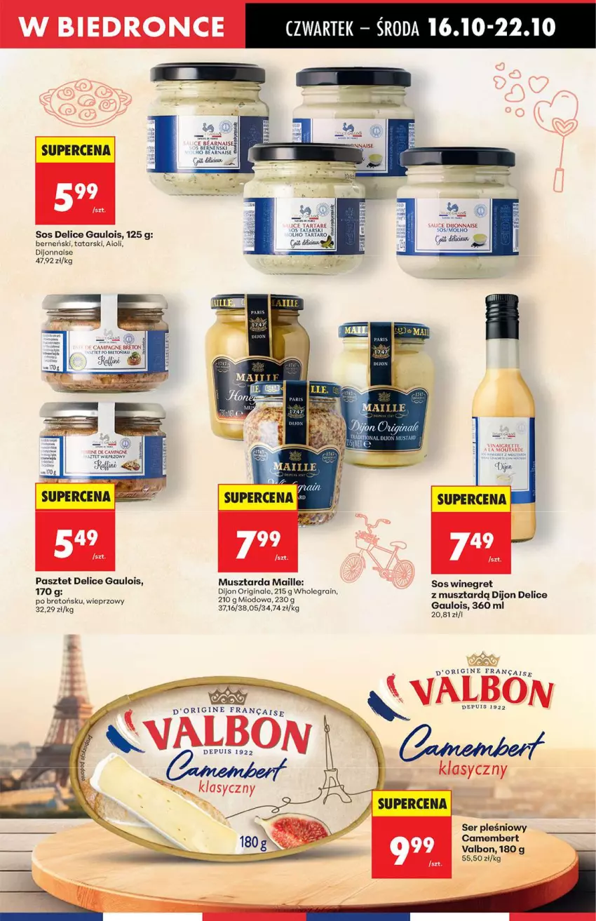 Gazetka promocyjna Biedronka - Od Czwartku 16.10 - ważna 16.10 do 22.10.2025 - strona 39 - produkty: Camembert, Gin, Gra, Moda, Mus, Musztarda, Pasztet, Ser, Ser pleśniowy, Sos, Tarta, Tartare
