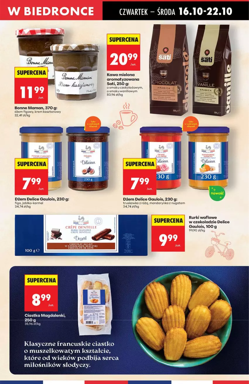Gazetka promocyjna Biedronka - Od Czwartku 16.10 - ważna 16.10 do 22.10.2025 - strona 41 - produkty: Ciastka, Dżem, Kawa, Kawa mielona, Mus, Rurki, Sati, Ser