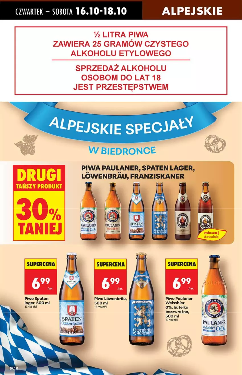 Gazetka promocyjna Biedronka - Od Czwartku 16.10 - ważna 16.10 do 22.10.2025 - strona 50 - produkty: Piwa, Piwo, Skaner