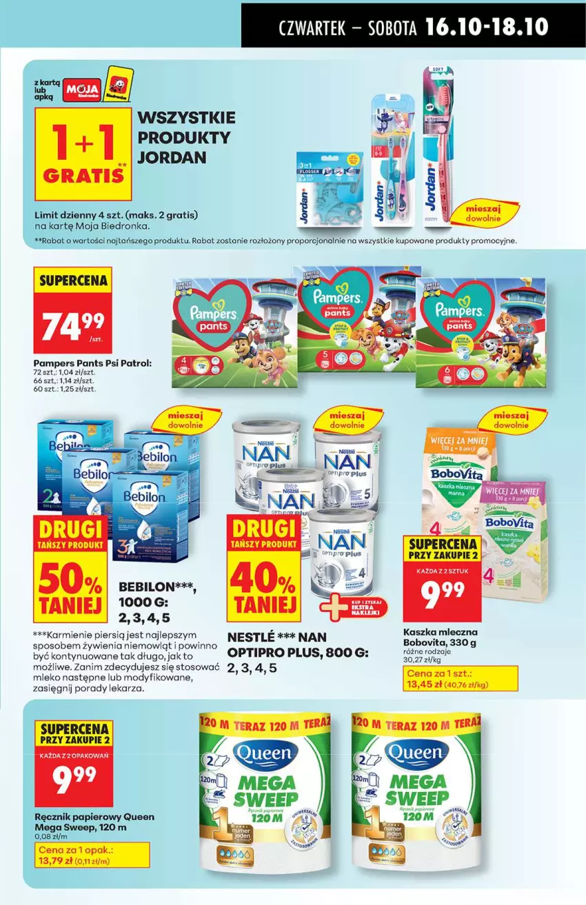 Gazetka promocyjna Biedronka - Od Czwartku 16.10 - ważna 16.10 do 22.10.2025 - strona 57 - produkty: BoboVita, Karmi, Mleko, O nas, Pampers, Por, Psi Patrol