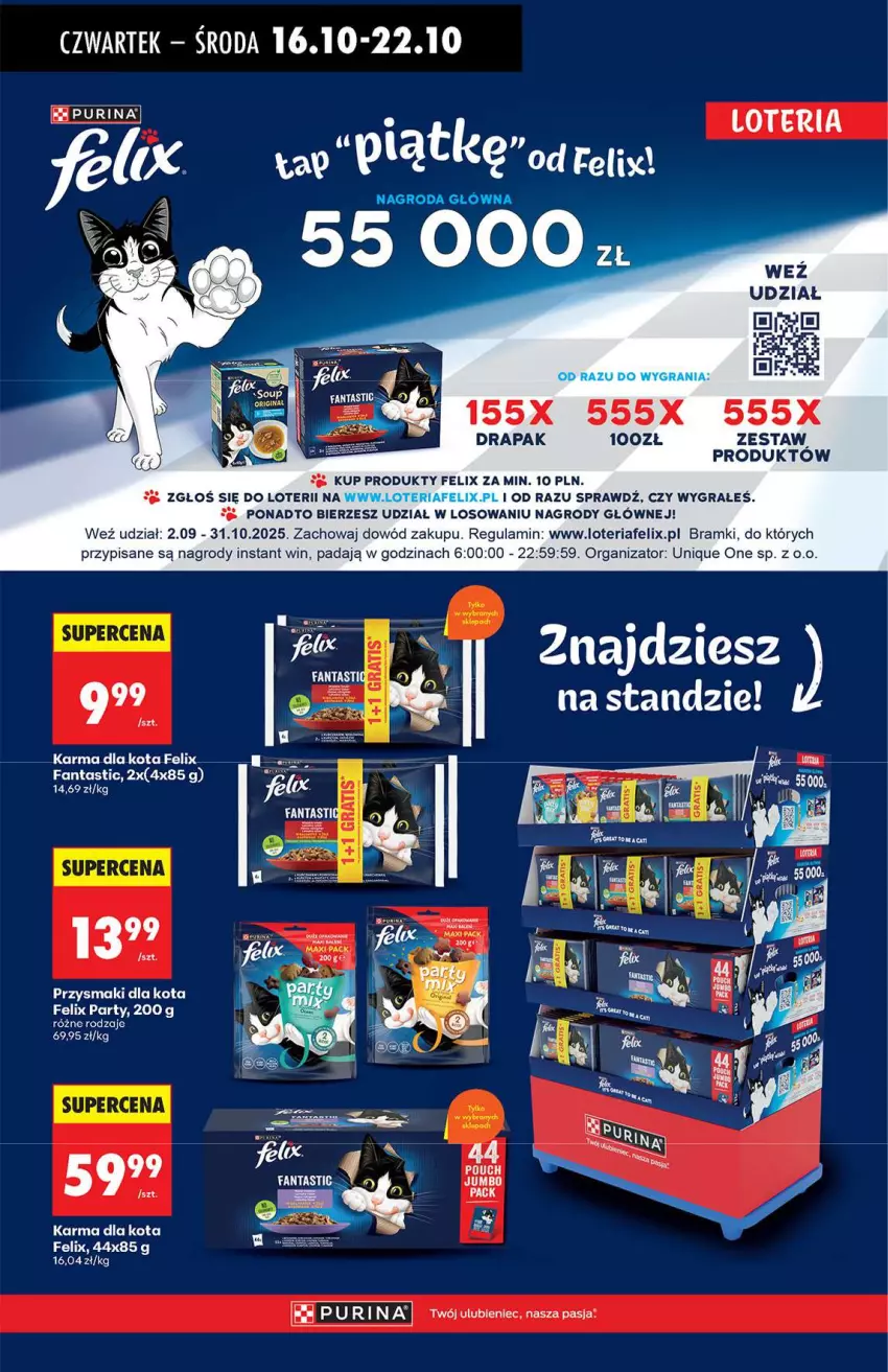 Gazetka promocyjna Biedronka - Od Czwartku 16.10 - ważna 16.10 do 22.10.2025 - strona 76 - produkty: Drapak, Fa, Fanta, Felix, Gra, Przysmaki, Pur, Purina