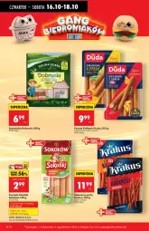 Gazetka promocyjna Biedronka - Od Czwartku 16.10 - Gazetka - ważna od 22.10 do 22.10.2025 - strona 34 - produkty: Kurczak, Krakus, Parówki sokoliki, Sok, Ser, Sokołów, Parówki, Duda, Kabanos, Obrus